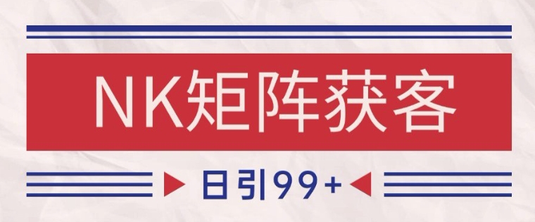 小红书某音NK赛道引流获客 自热矩阵日引200+【揭秘】-耐玩网创