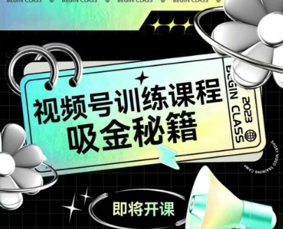 如何做好视频号，视频号训练课程，吸金秘籍-耐玩网创