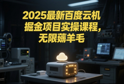 2025最新百度云机掘金项目实操课程单窗口保底5-10元月收益单窗口150+【揭秘】-耐玩网创