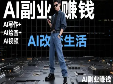 AI改变生活（Ai写作+AI绘画+Ai视频），AI副业挣钱-耐玩网创