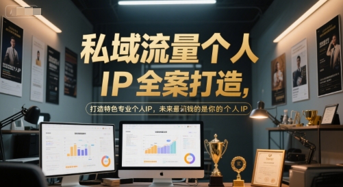私域流量个人IP全案打造，打造特色专业个人IP，未来最值钱的是你的个人IP-耐玩网创